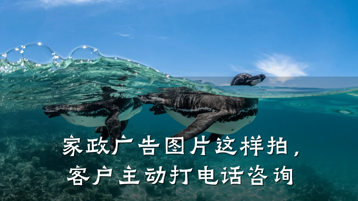 家政广告图片这样拍,客户主动打电话咨询