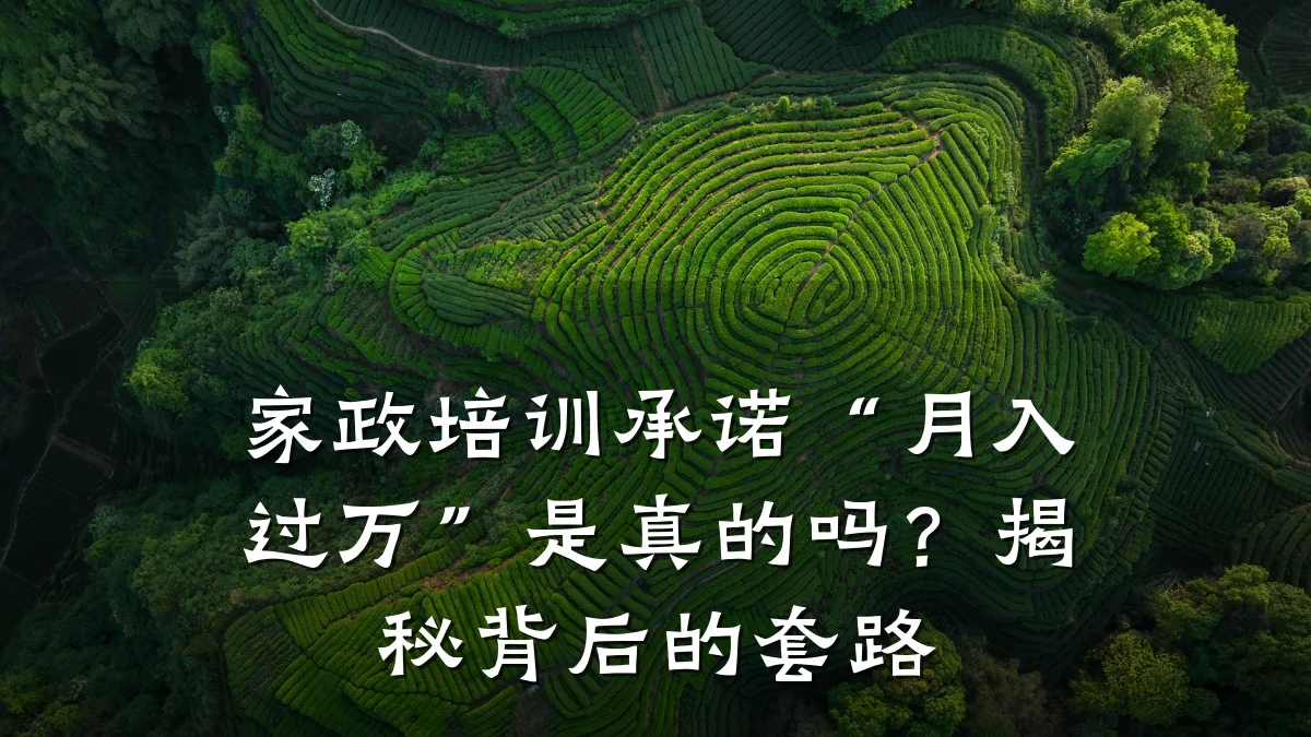 家政培训承诺“月入过万”是真的吗?揭秘背后的套路