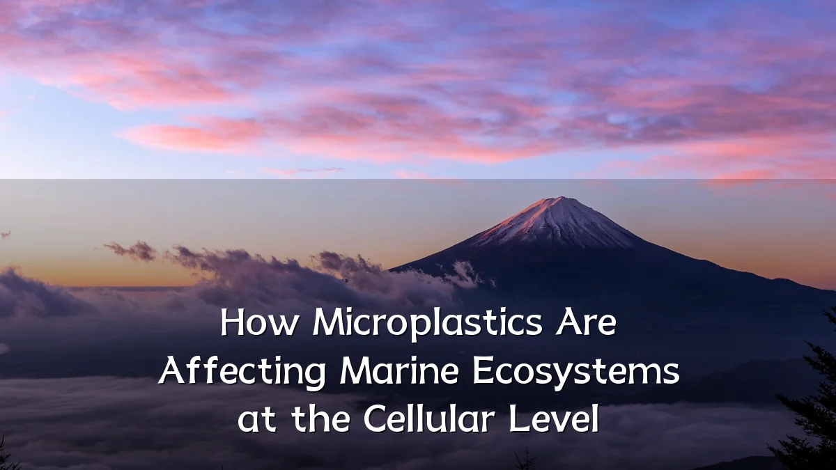 How Microplastics Are Affecting Marine Ecosystems at the Cellular Level