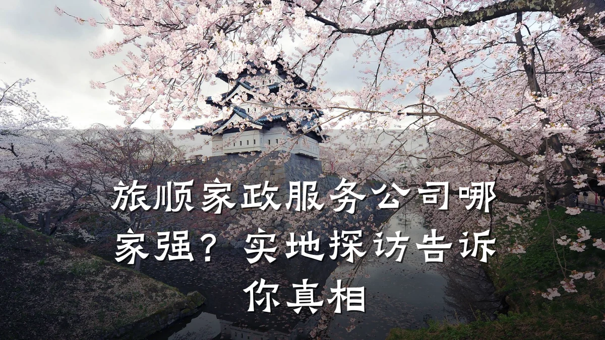 旅顺家政服务公司哪家强?实地探访告诉你真相