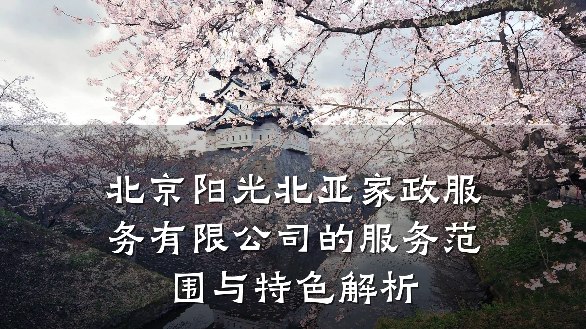 北京阳光北亚家政服务有限公司的服务范围与特色解析