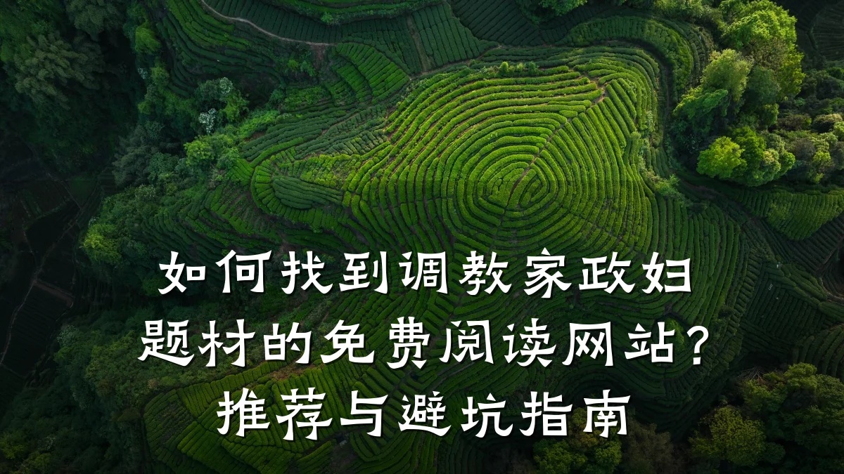 如何找到调教家政妇题材的免费阅读网站？推荐与避坑指南