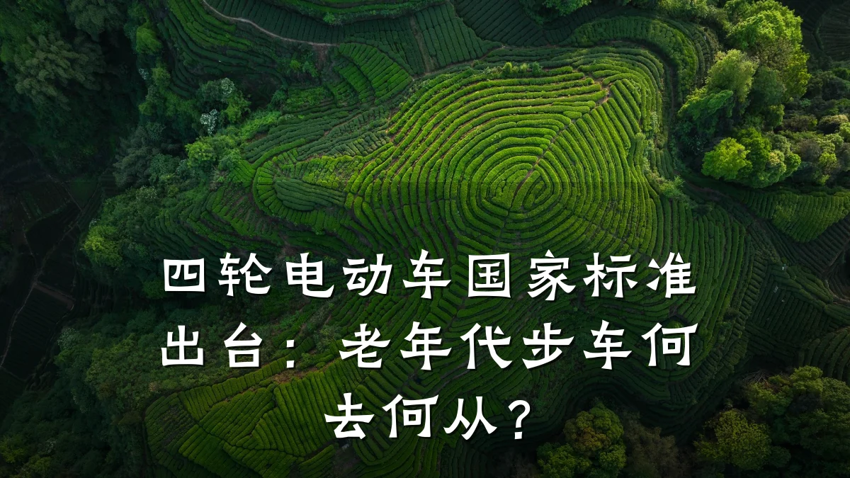 四轮电动车国家标准出台:老年代步车何去何从?