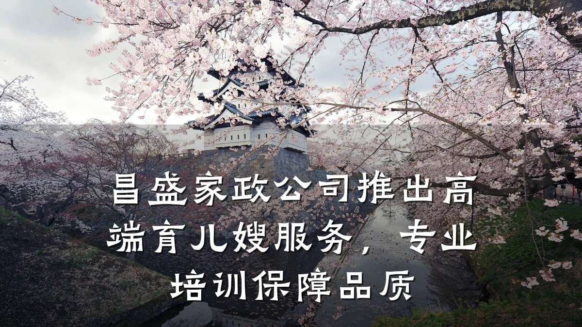 昌盛家政公司推出高端育儿嫂服务,专业培训保障品质