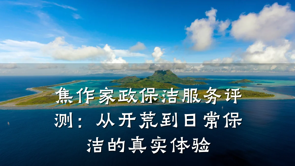 焦作家政保洁服务评测:从开荒到日常保洁的真实体验