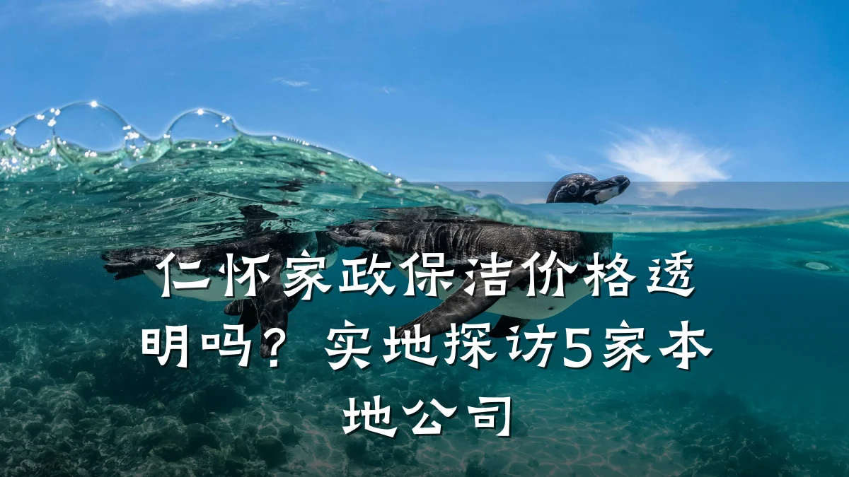 仁怀家政保洁价格透明吗?实地探访5家本地公司