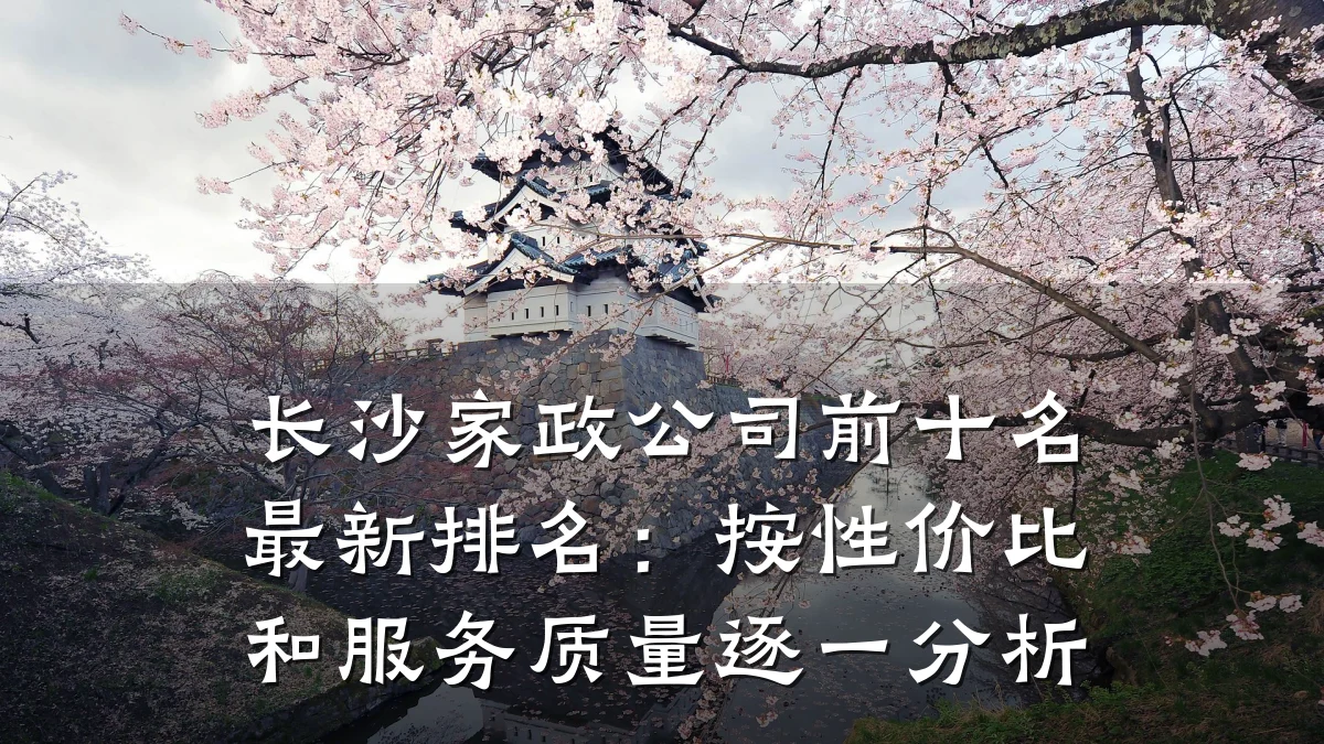 长沙家政公司前十名最新排名:按性价比和服务质量逐一分析