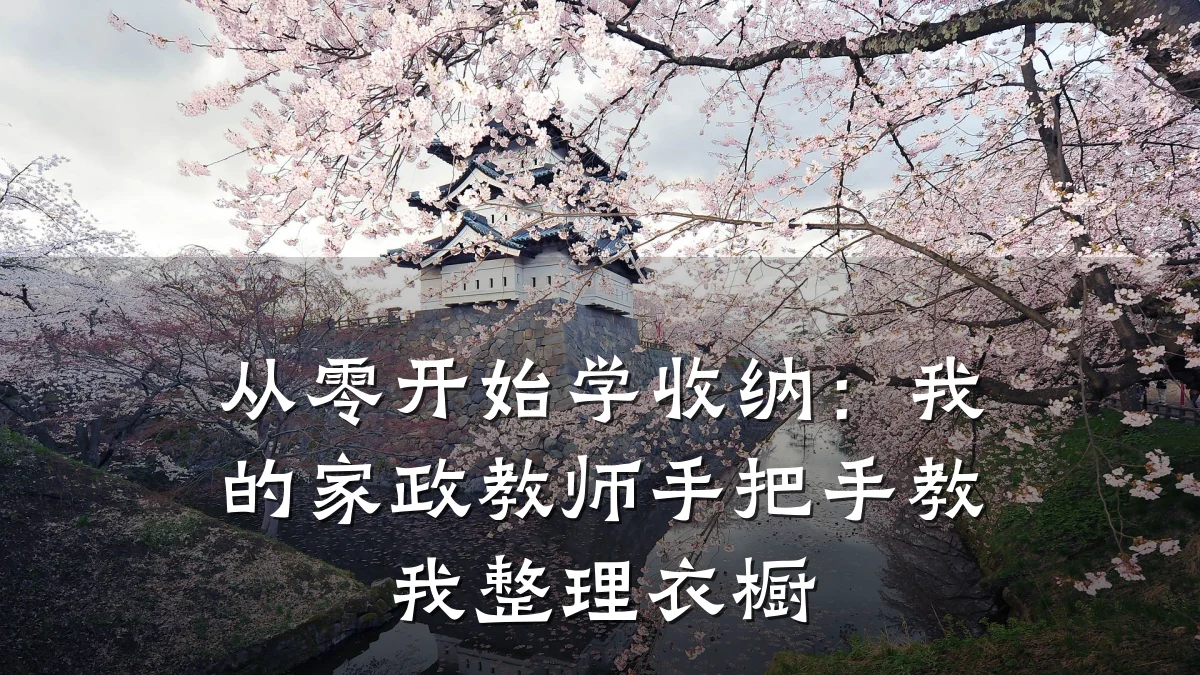 从零开始学收纳：我的家政教师手把手教我整理衣橱