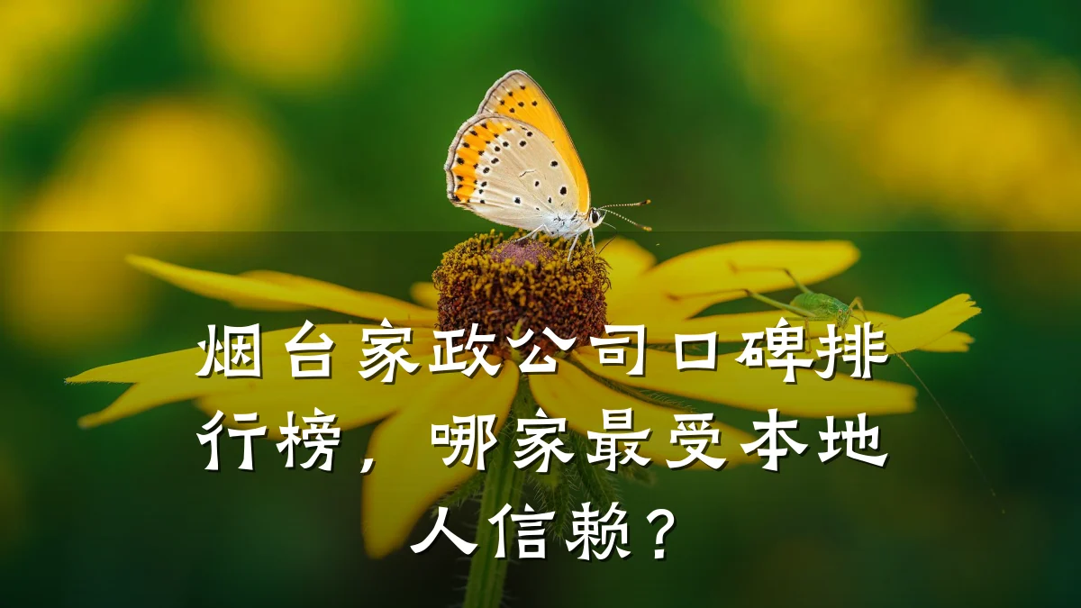 烟台家政公司口碑排行榜,哪家最受本地人信赖?