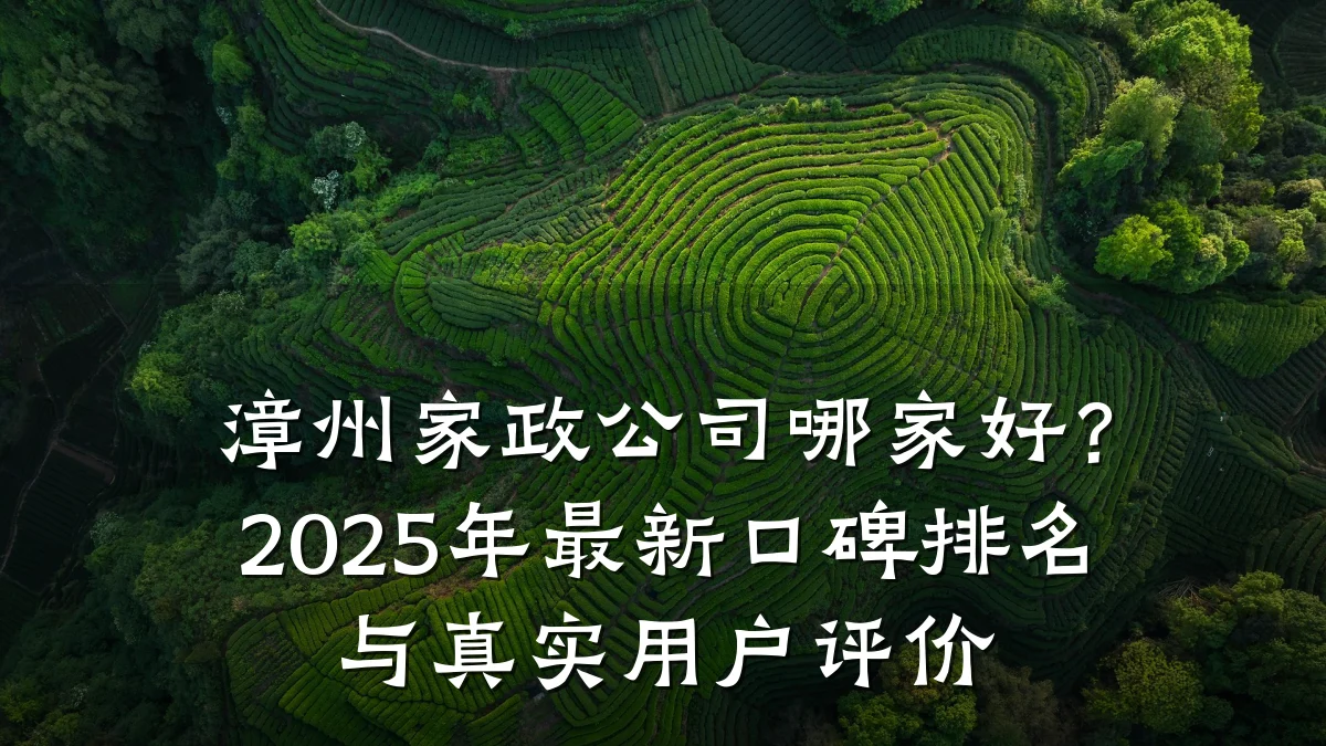 漳州家政公司哪家好？2025年最新口碑排名与真实用户评价