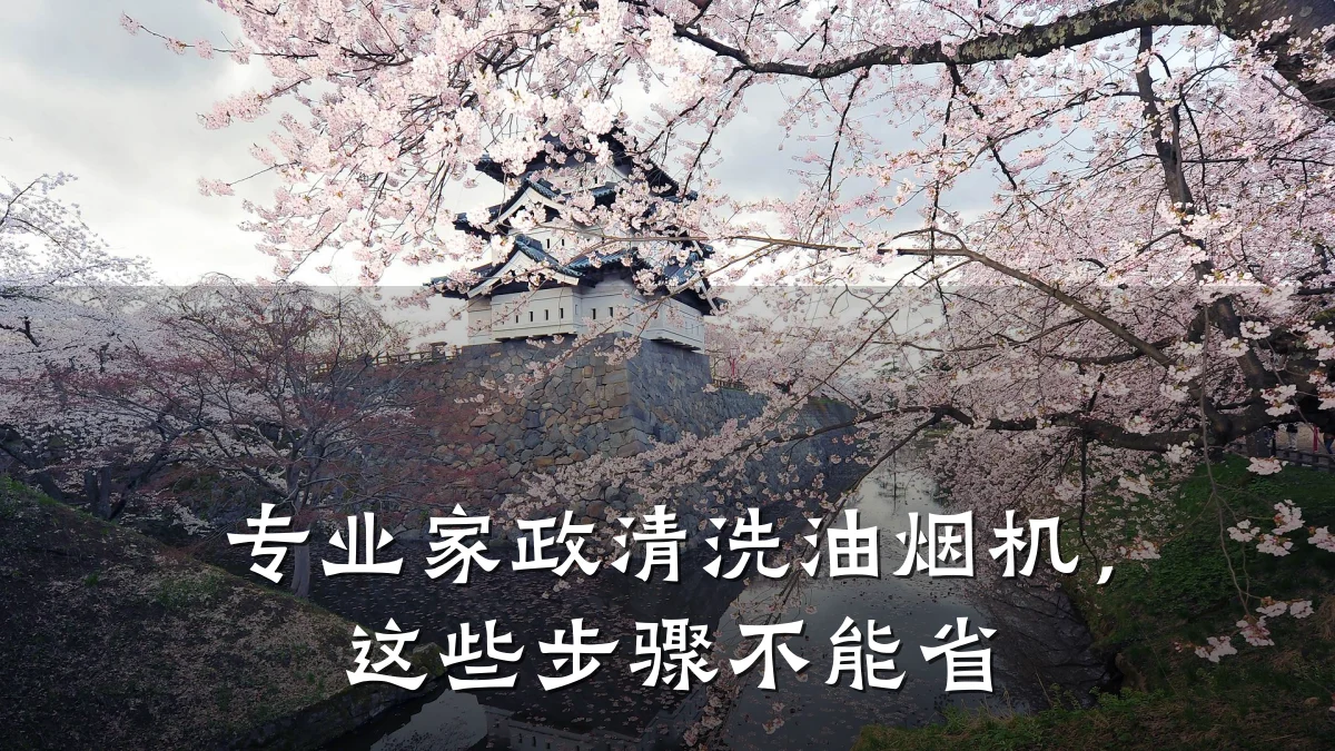 专业家政清洗油烟机,这些步骤不能省